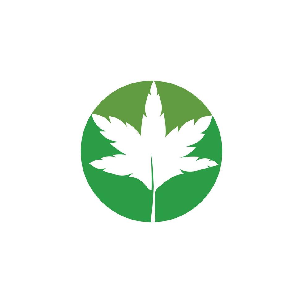 logotipo de la hoja de otoño vector