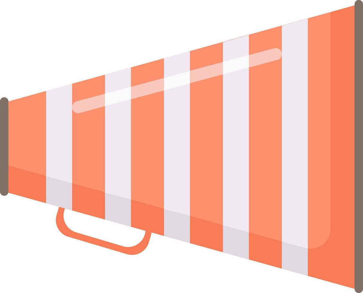 Megaphone, illustration, vector on white background.