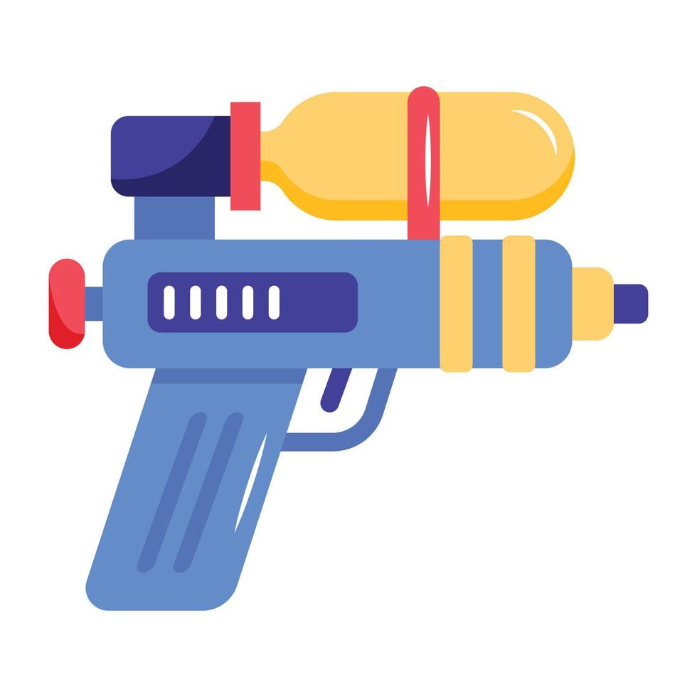 An icon of water gun flat vector