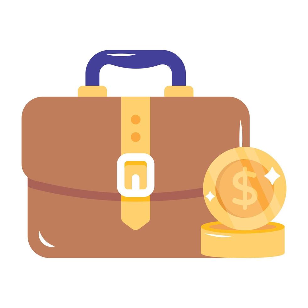 Financial Growth flat icon is up for premium use vector