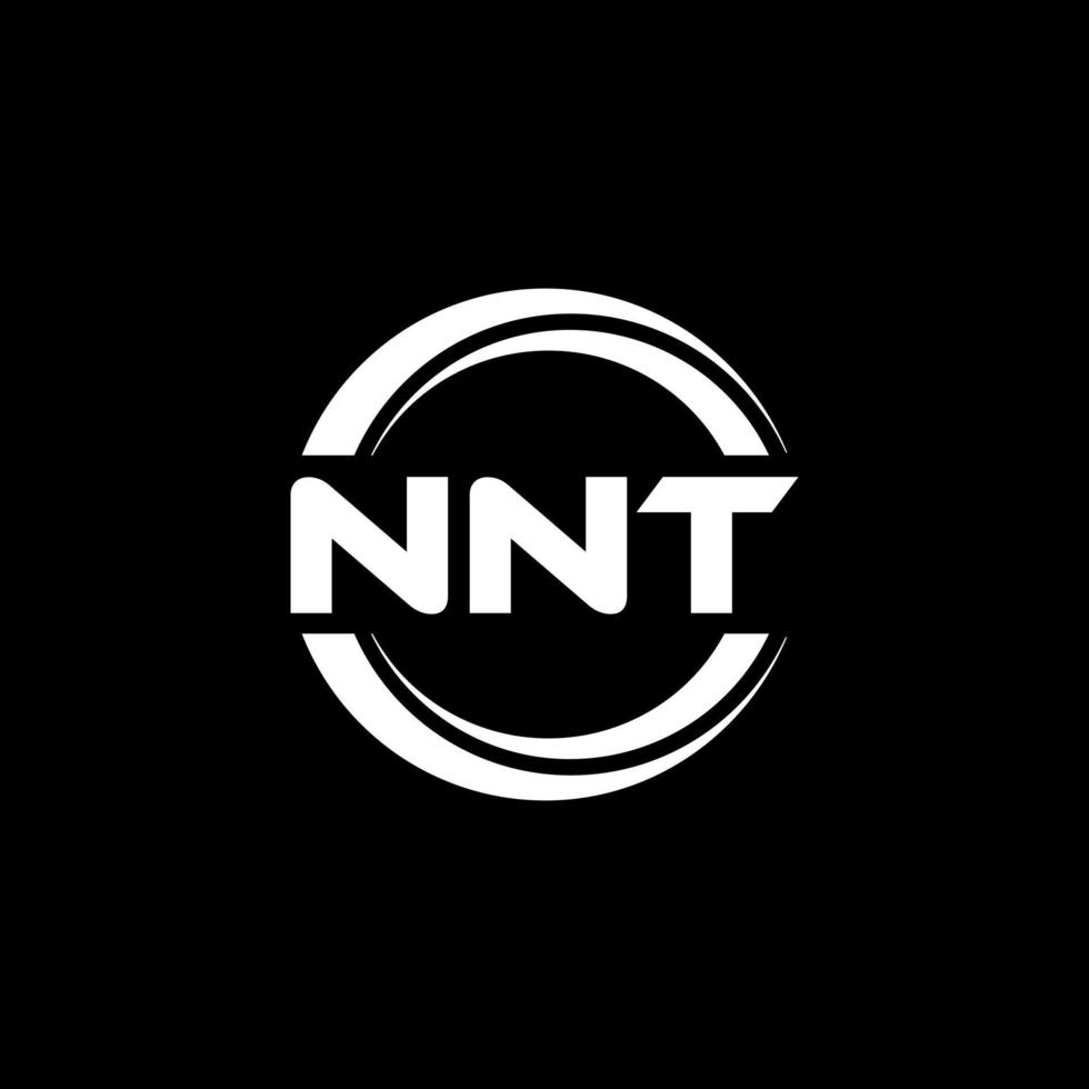 diseño del logotipo de la letra nnt en la ilustración. logotipo vectorial, diseños de caligrafía para logotipo, afiche, invitación, etc. vector