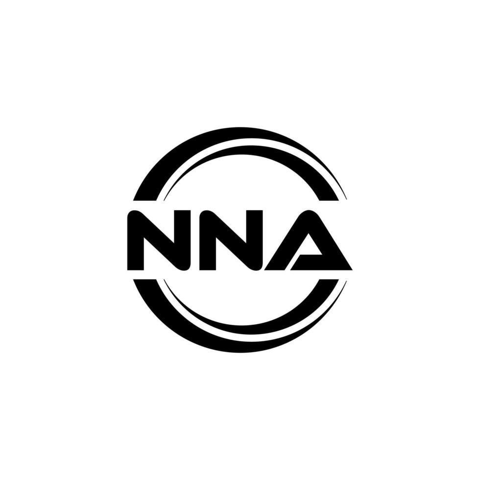 diseño del logotipo de la letra nna en la ilustración. logotipo vectorial, diseños de caligrafía para logotipo, afiche, invitación, etc. vector