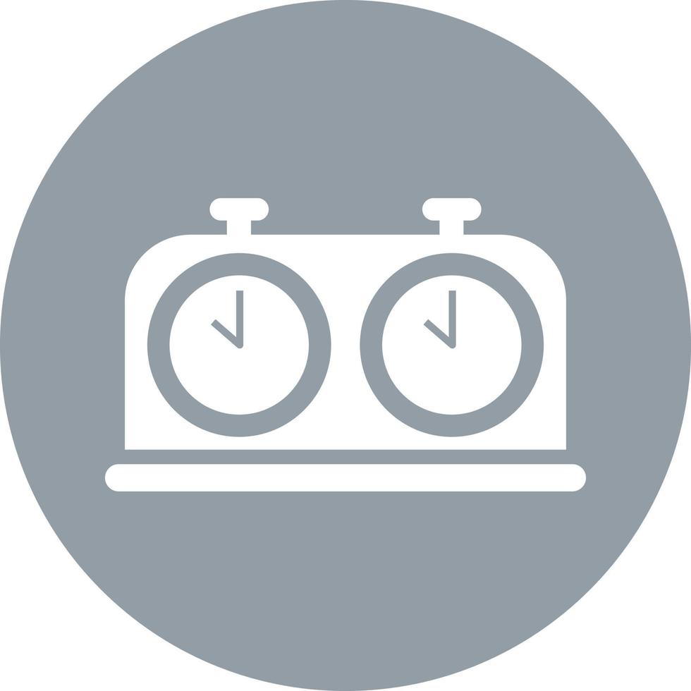 Chess clock, illustration, vector on white background.