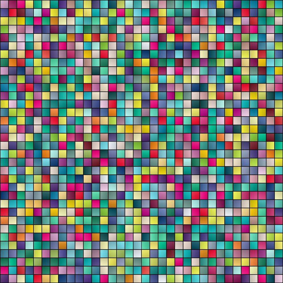 Fondo abstracto colorido patrón de mosaico cuadrado ilustración vectorial vector