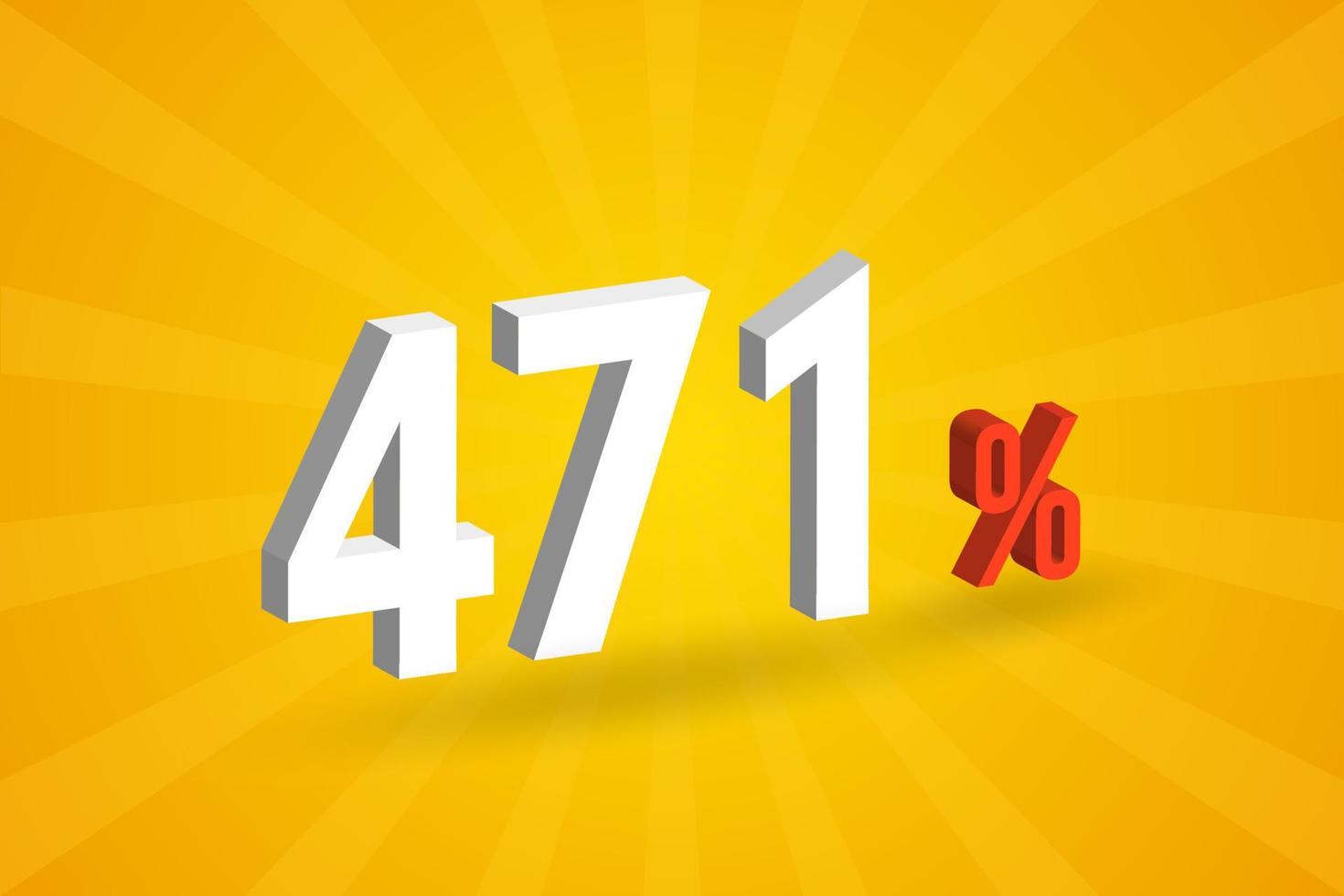 471 discount 3D text for sells and promotion. vector