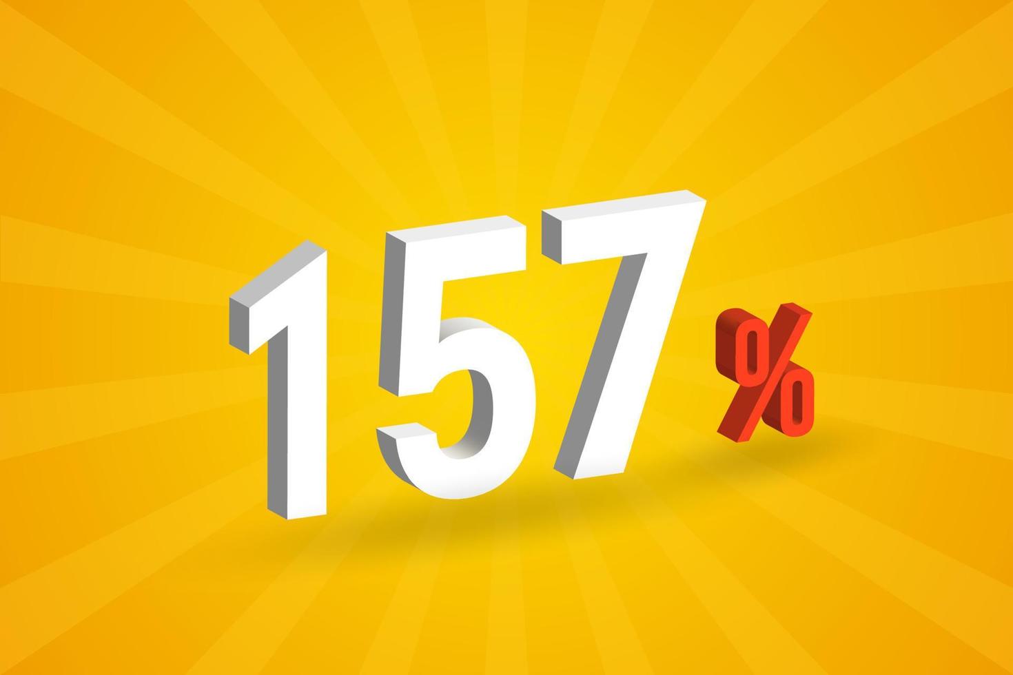 157 discount 3D text for sells and promotion. vector
