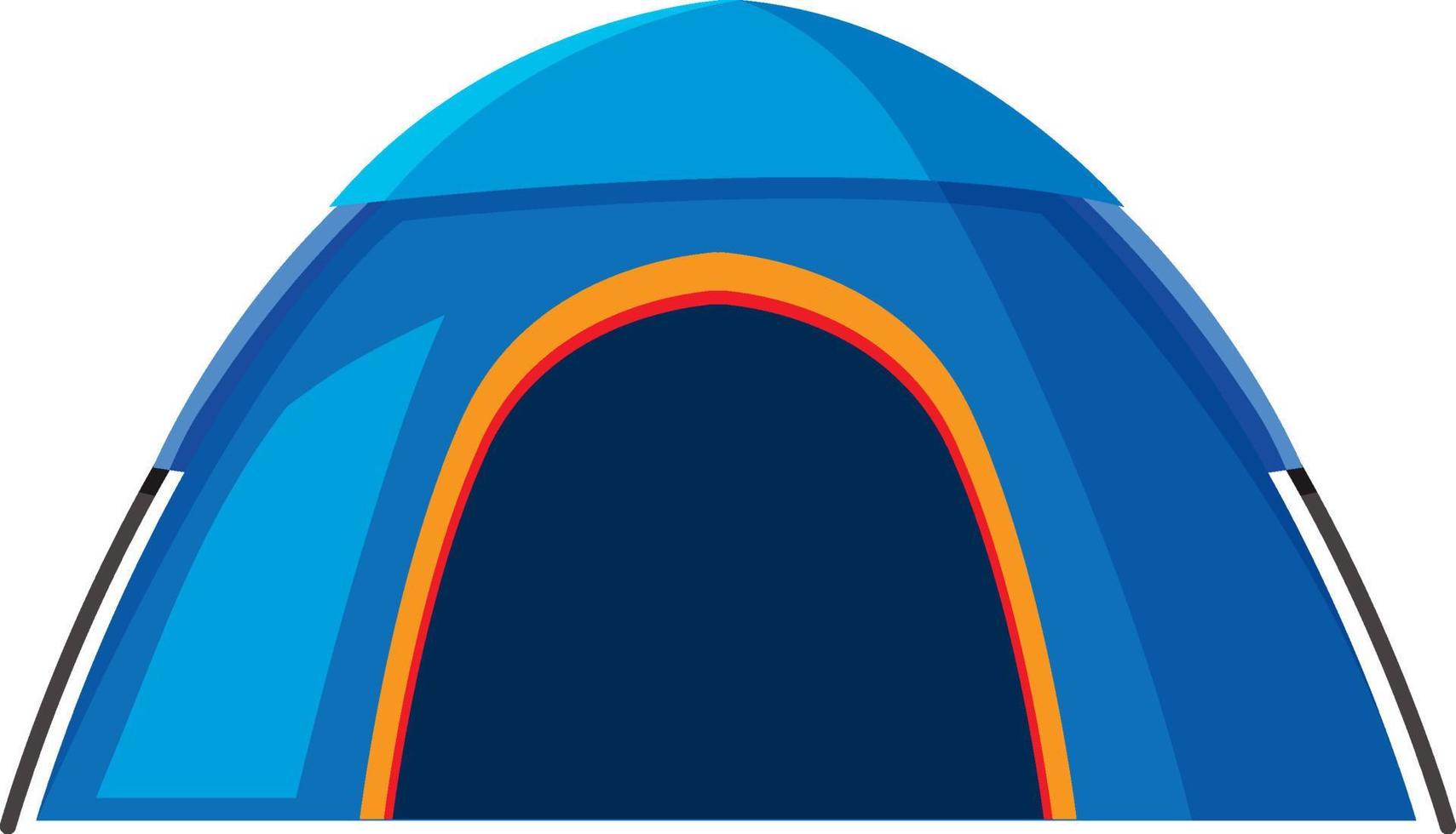 Isolated camping tent on white background vector