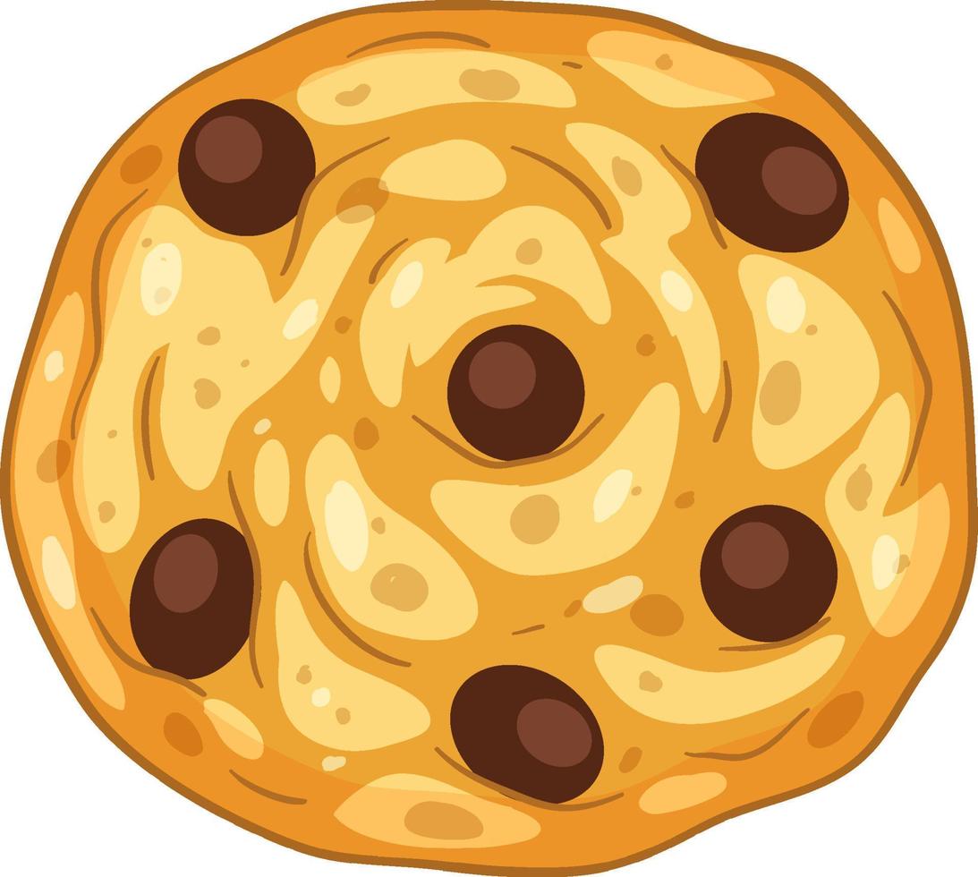 Isolated delicious cookie biscuit cartoon vector