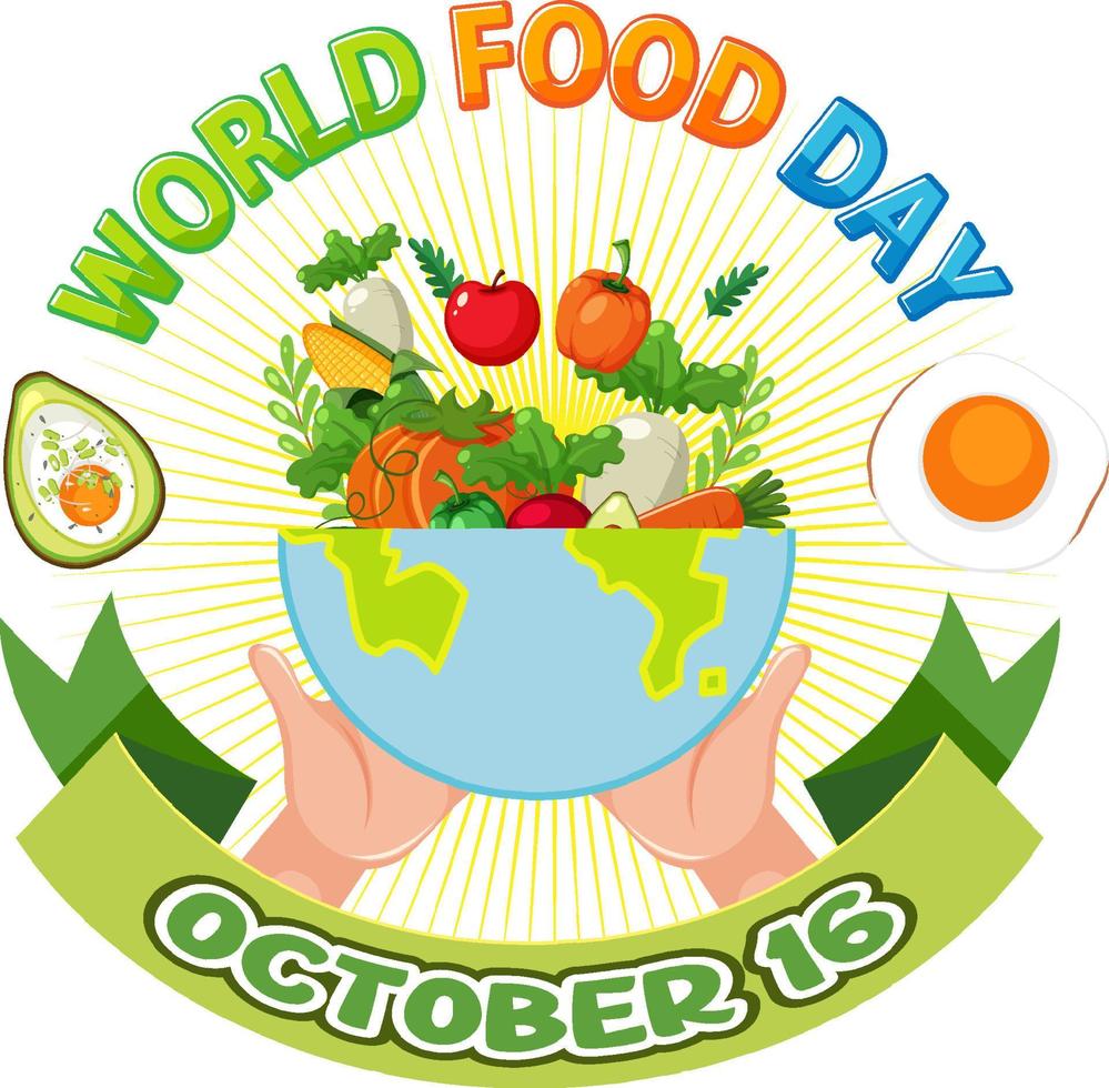World Food Day Banner Design vector