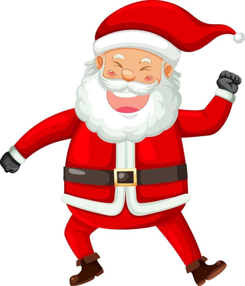 Happy Santa Claus laughing vector