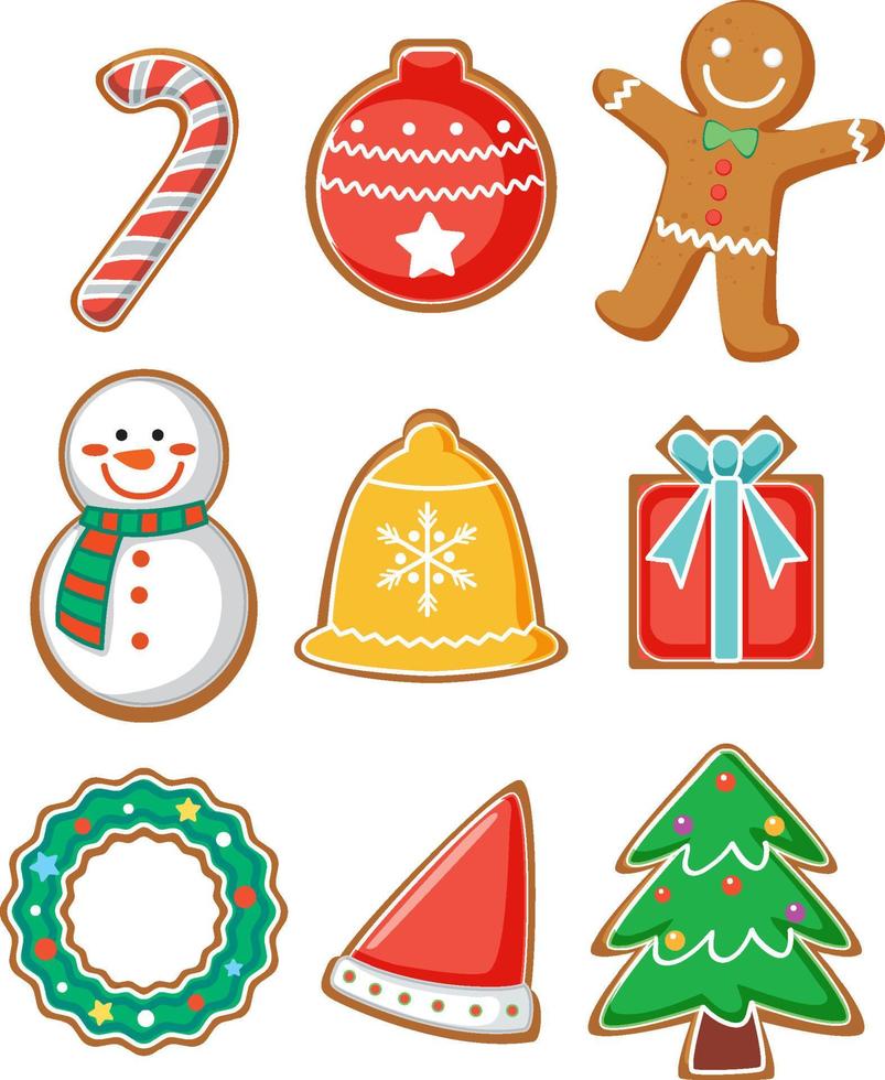 Christmas decoration elements collection vector