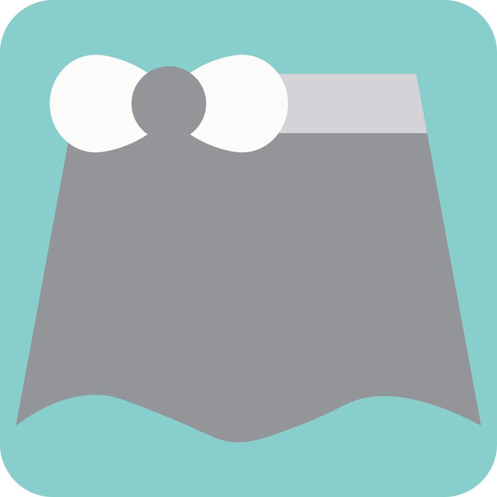 Grey skirt, illustration, vector, on a white background. vector