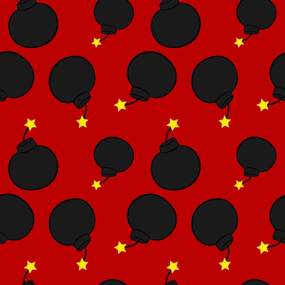 Bombs wallpaper, illustration, vector on white background.