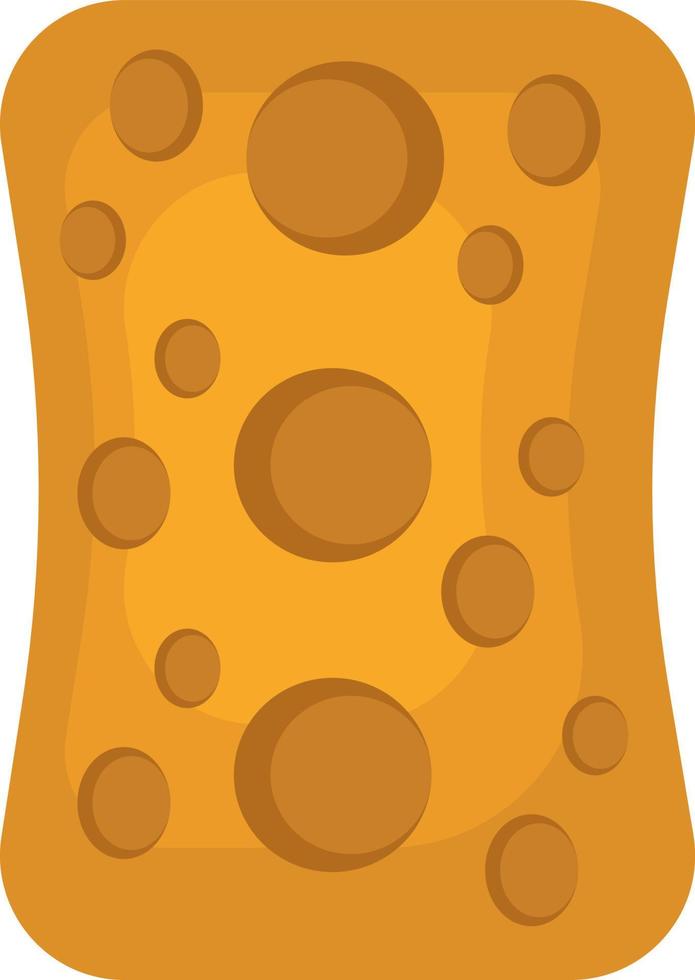 Orange sponge, illustration, vector on white background