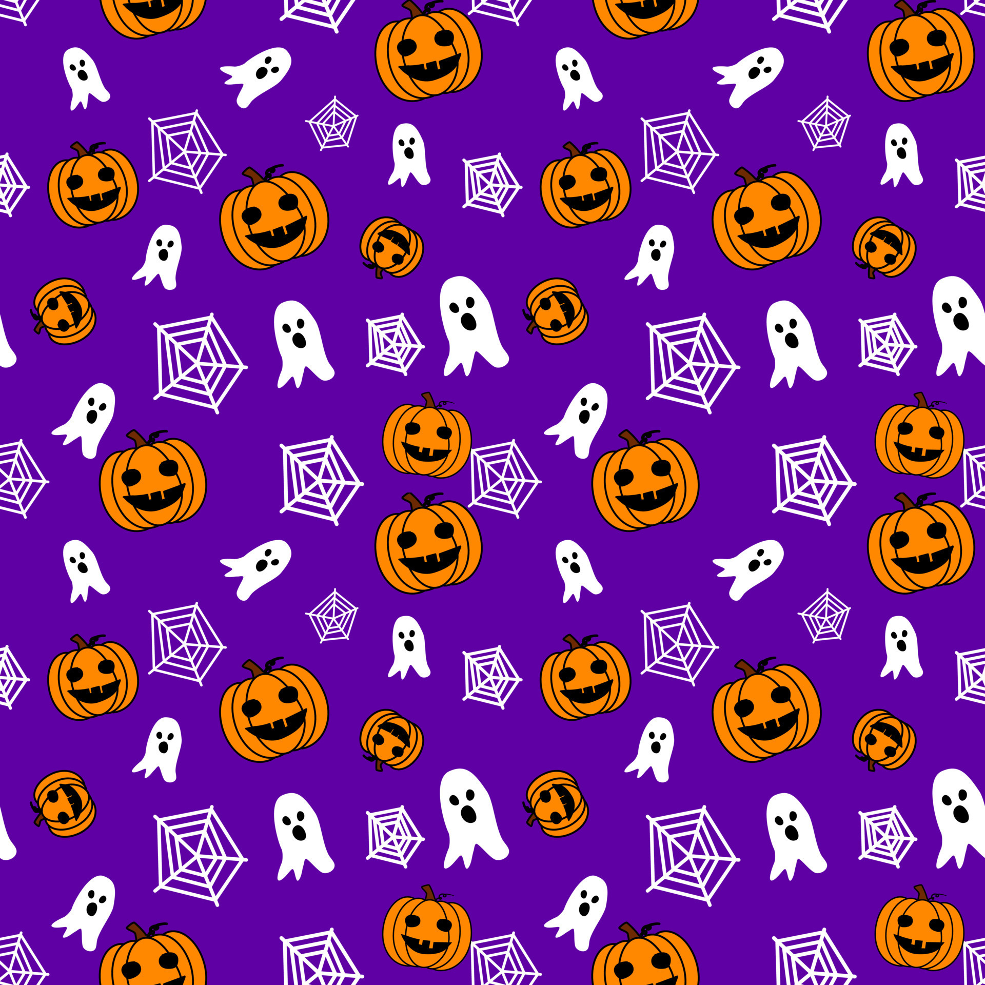 Pattern of Halloween on purple background. 13500395 Vector Art at Vecteezy