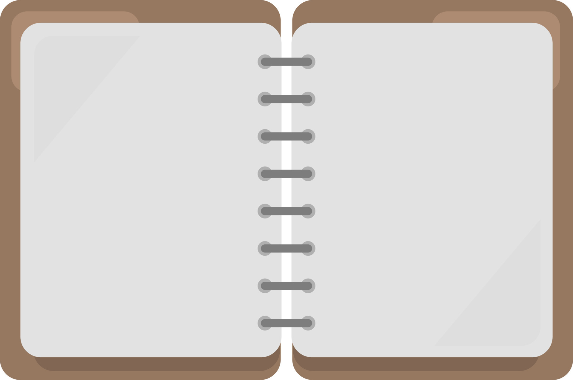 Opened sketchbook, illustration, vector on white background. 13500439