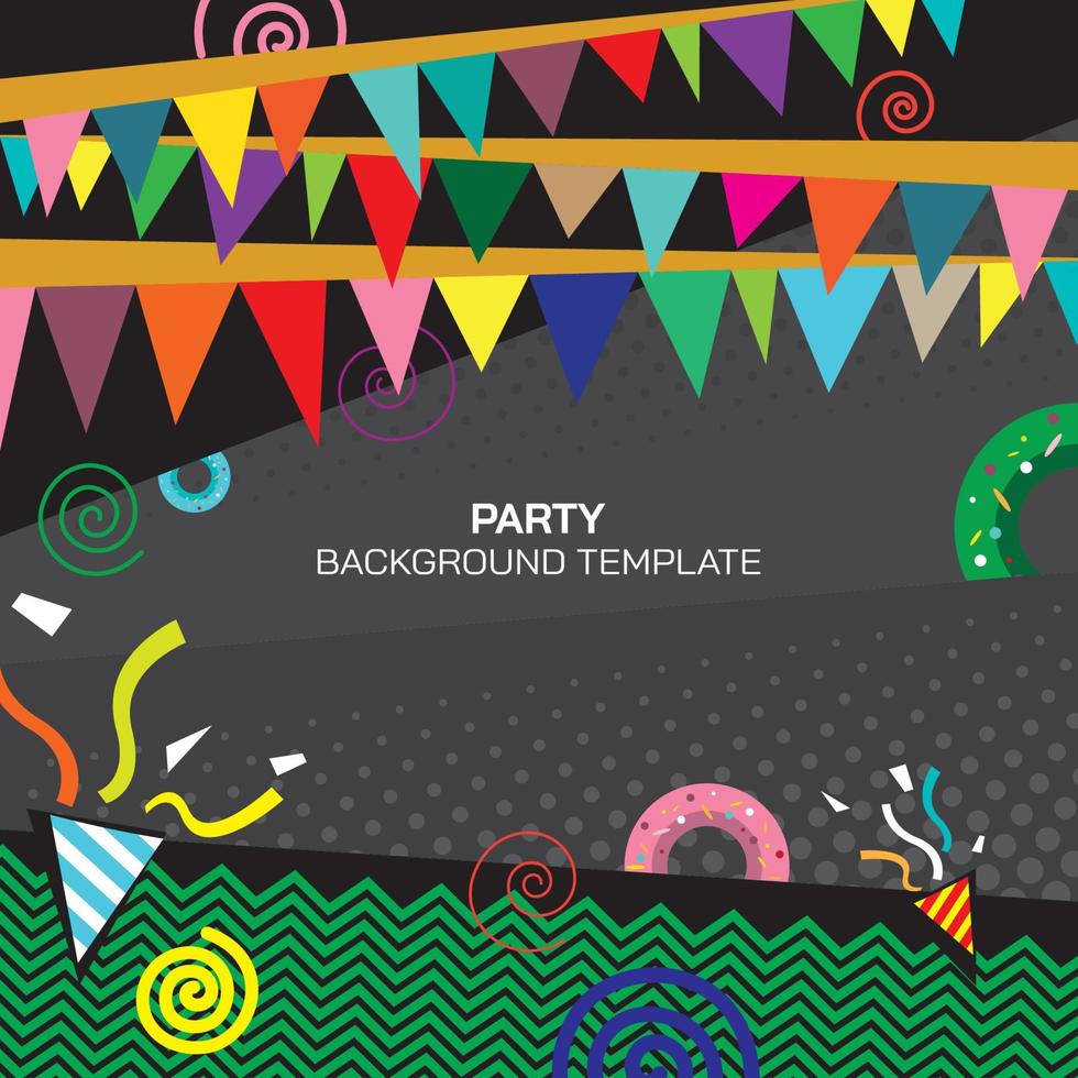 Abstract party vidvid colors background punchy vector design have blank space. Funny colorful invitation template.