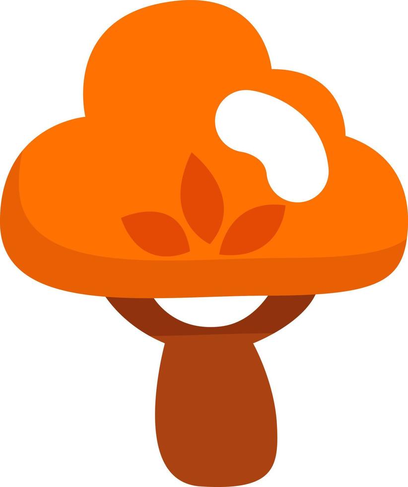 Orange tree, illustration, vector on a white background.