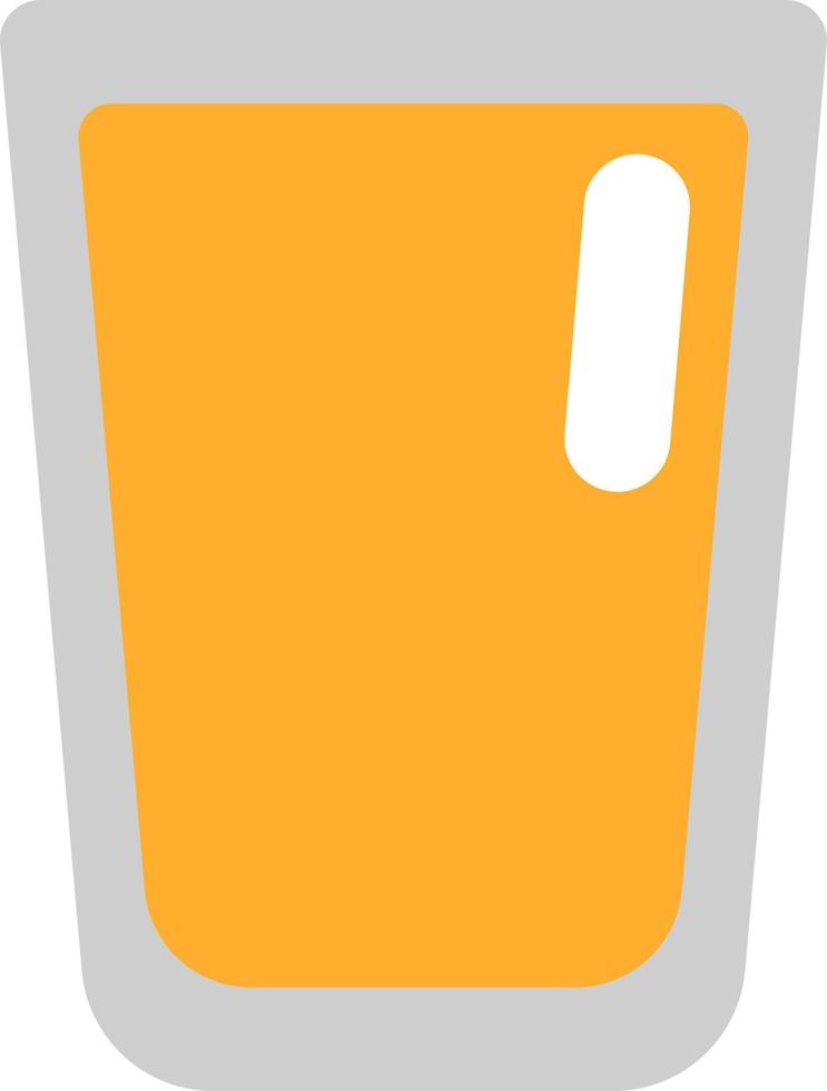 jugo de naranja dulce, ilustración, vector, sobre un fondo blanco. vector