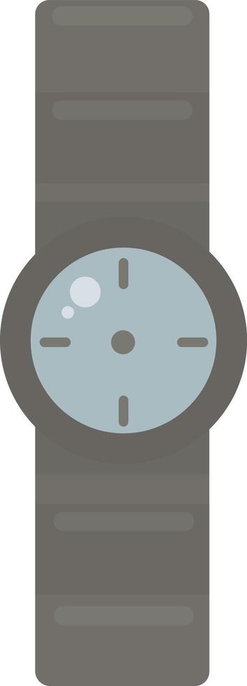 Wrist watch, illustration, vector on white background.
