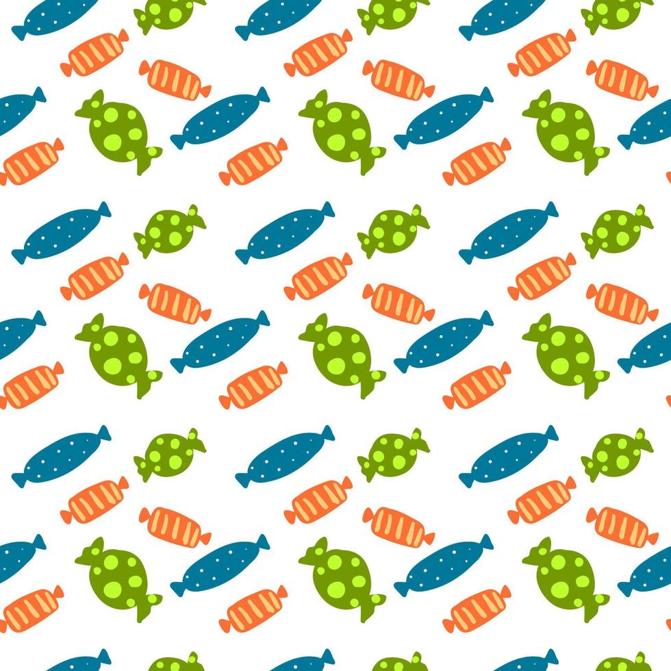 Multicolored candy, illustration, vector on white background.