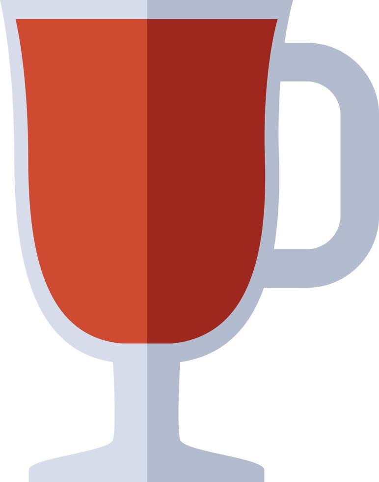 Mulled wine, illustration, vector on white background.