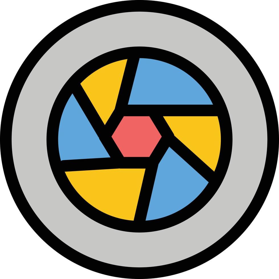 plantilla de banner de icono de vector de icono de color plano de foto de película de logotipo de película de apertura