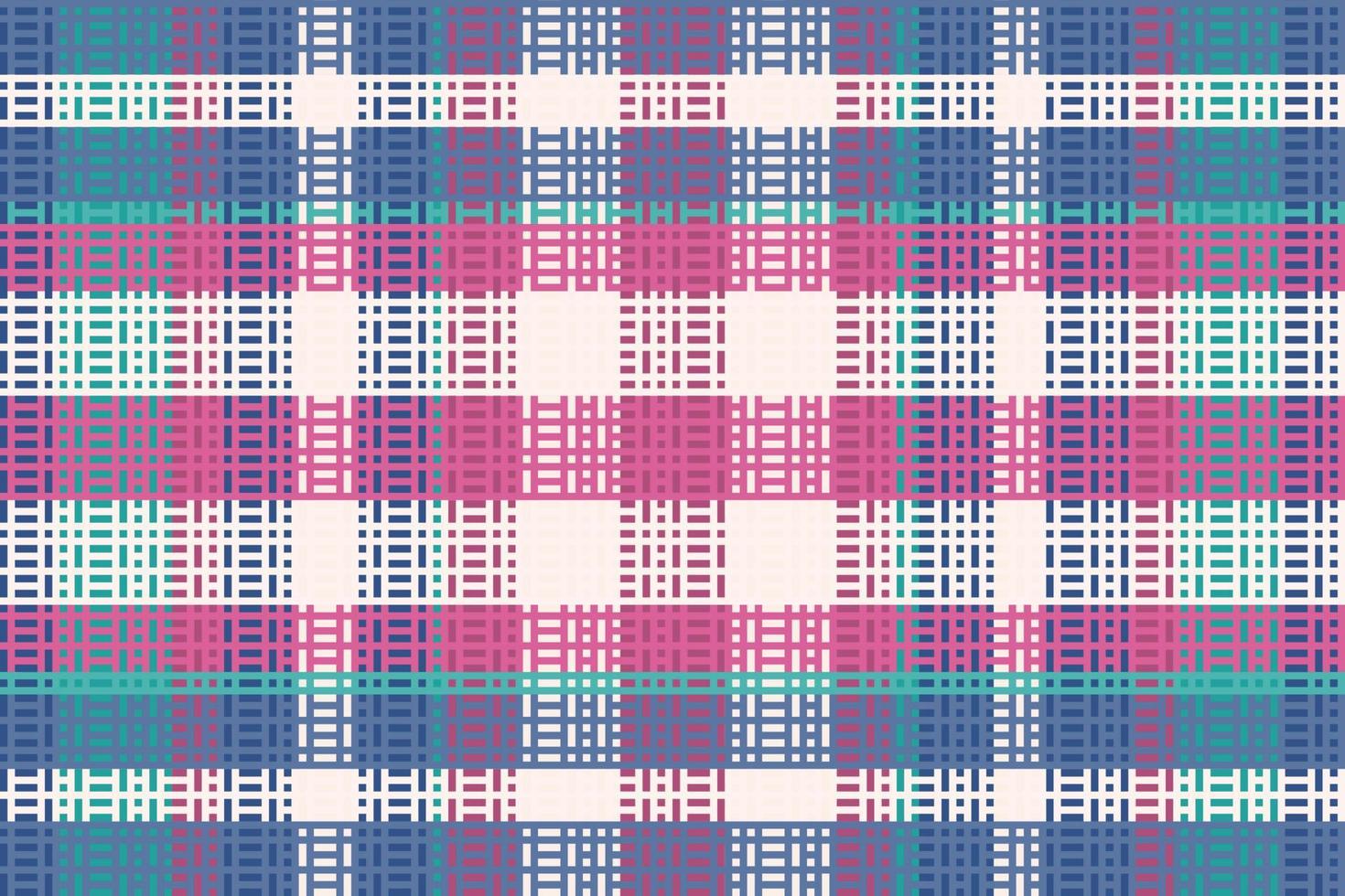 Tartan or plaid retro color pattern. vector