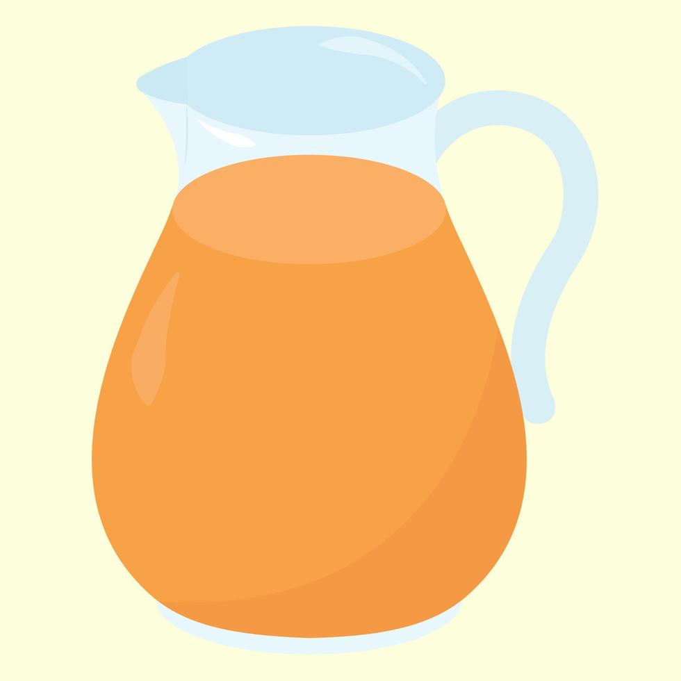 Lemonade, illustration, vector on white background.