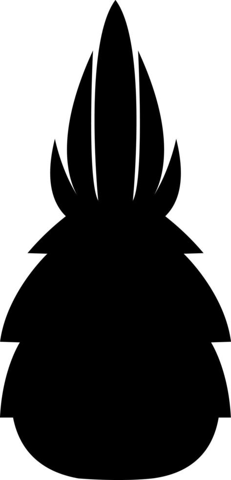 Black carrot, illustration, vector on white background.