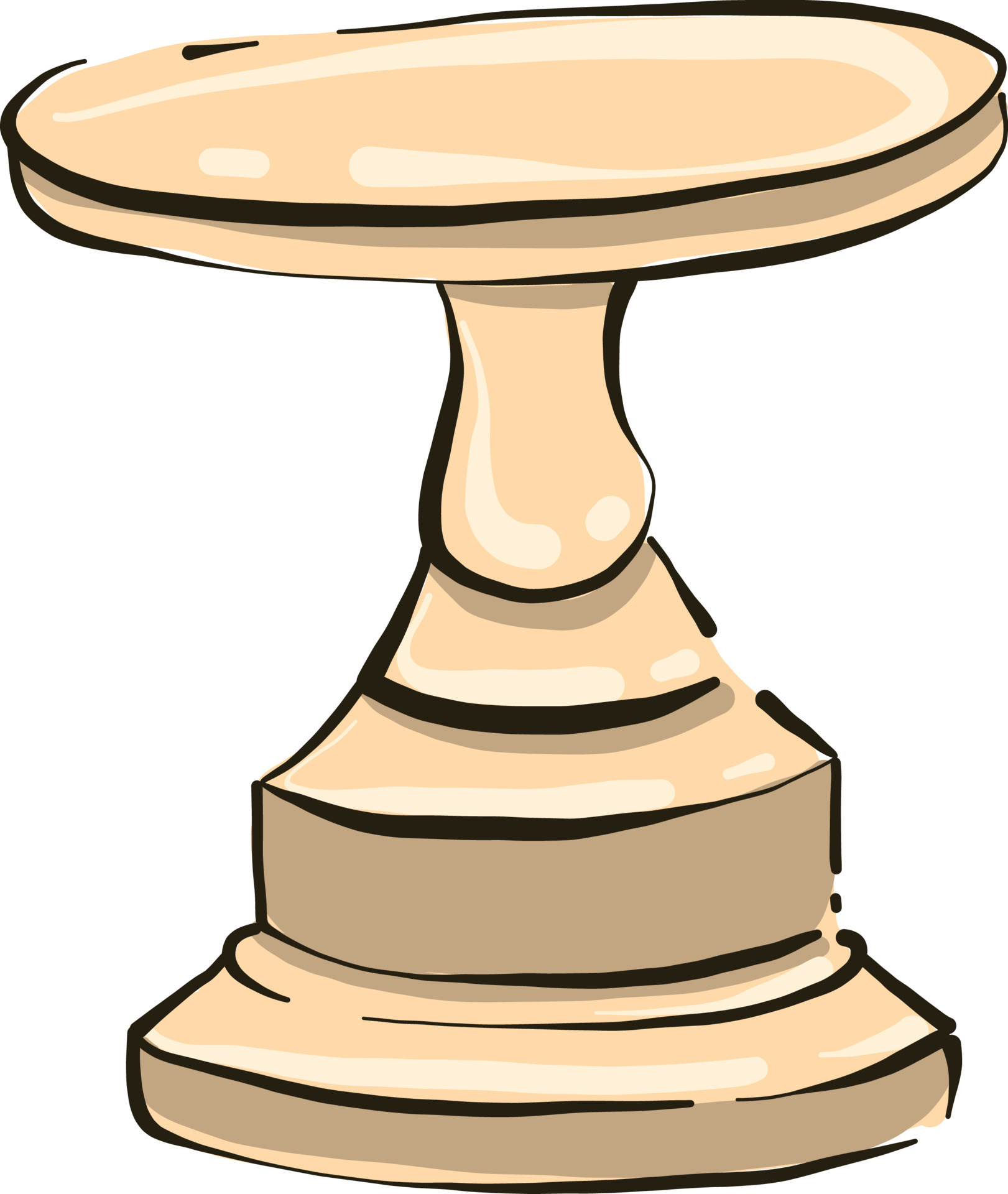 Cake stand, illustration, vector on white background 13502503 Vector