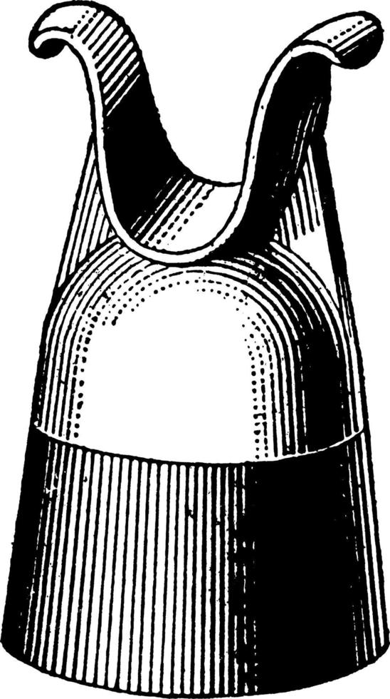 aislador del alimentador, ilustración vintage. vector