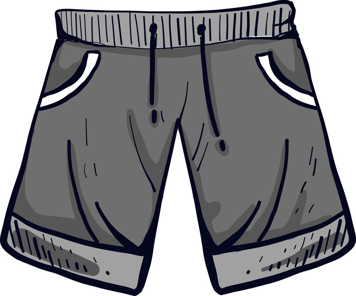 pantalón gris, ilustración, vector sobre fondo blanco.