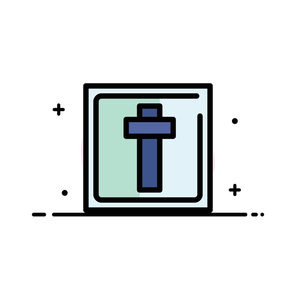 Crown honor king market royal Flat Color Icon Vector