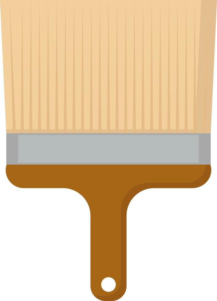 Paint brush, illustration, vector on white background.