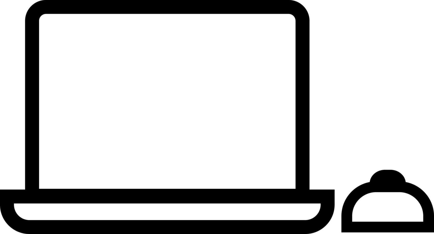 School laptop, illustration, vector on a white background