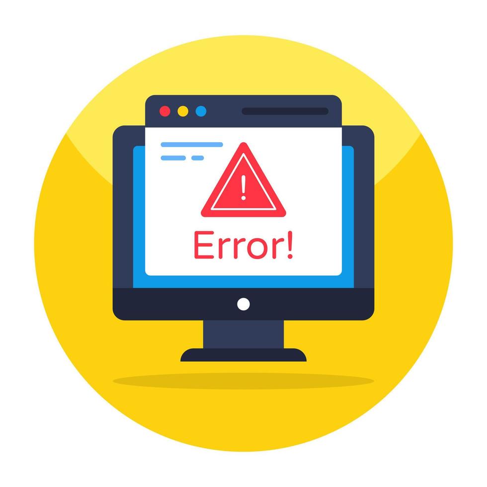 An icon design of web error vector