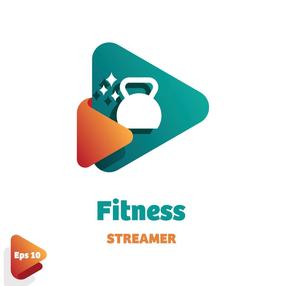 logotipo de serpentina de fitness vector