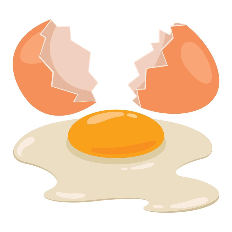 ilustración de huevos de gallina aislados vector