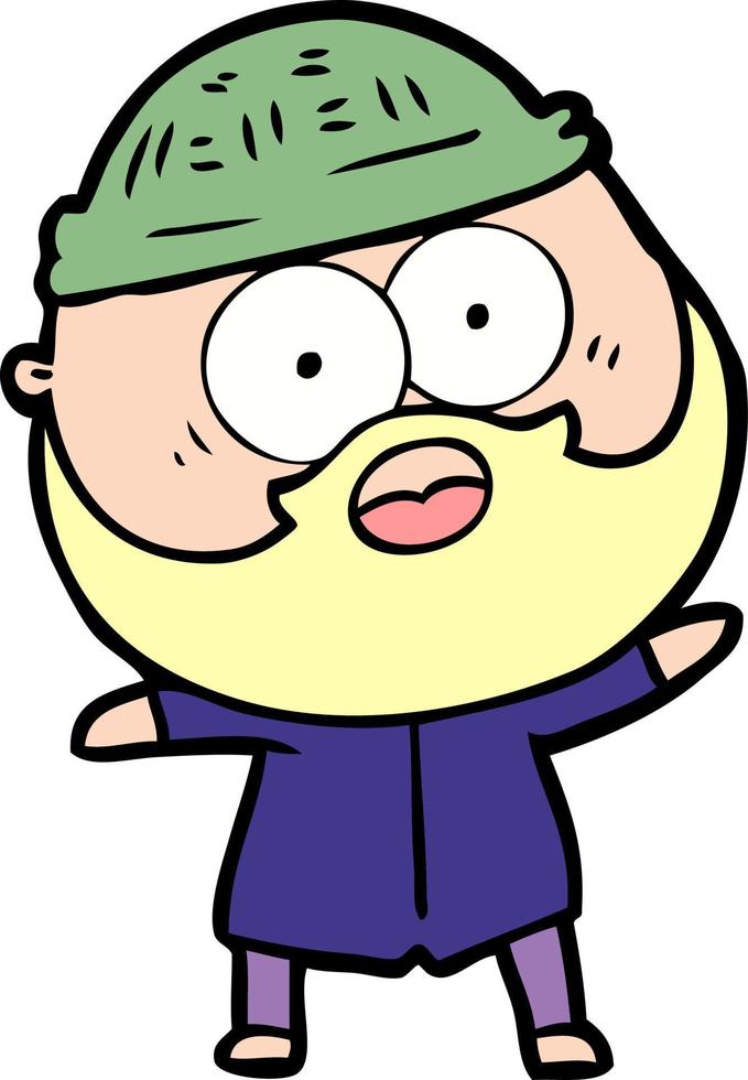 Cartoon surprised boy vector