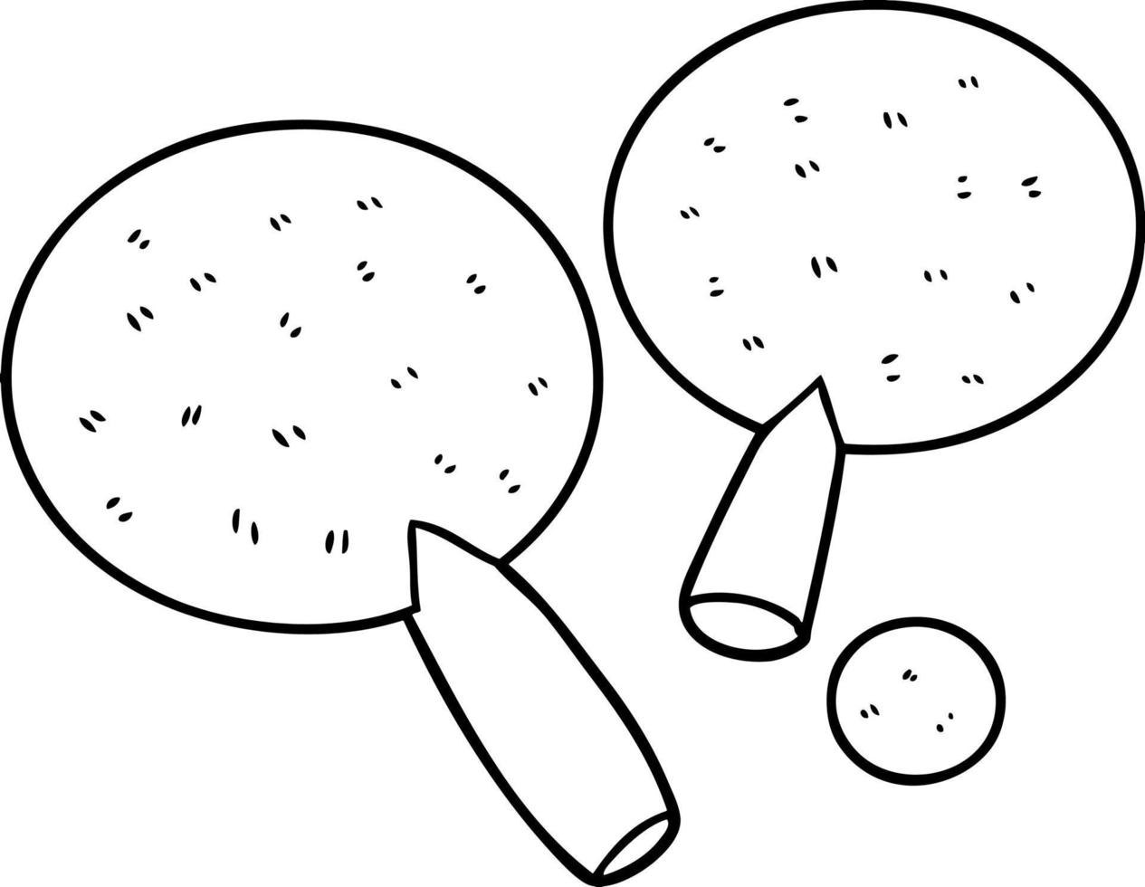 Cartoon line art table tennis vector