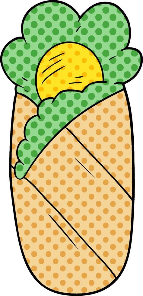 Cartoon sleeping bag vector