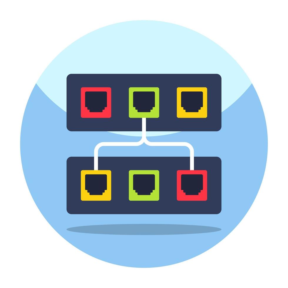A unique design icon of server connection 13506094 Vector Art at Vecteezy