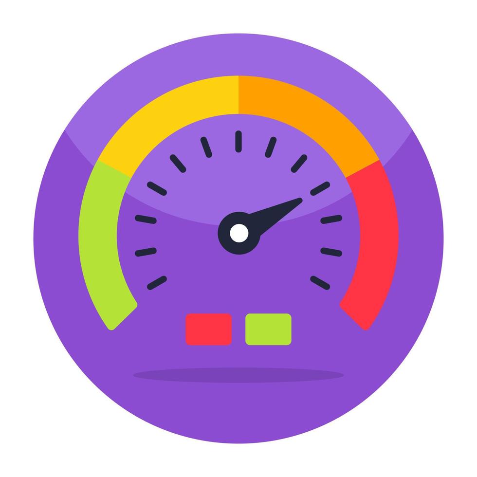 Unique design icon of speedometer vector