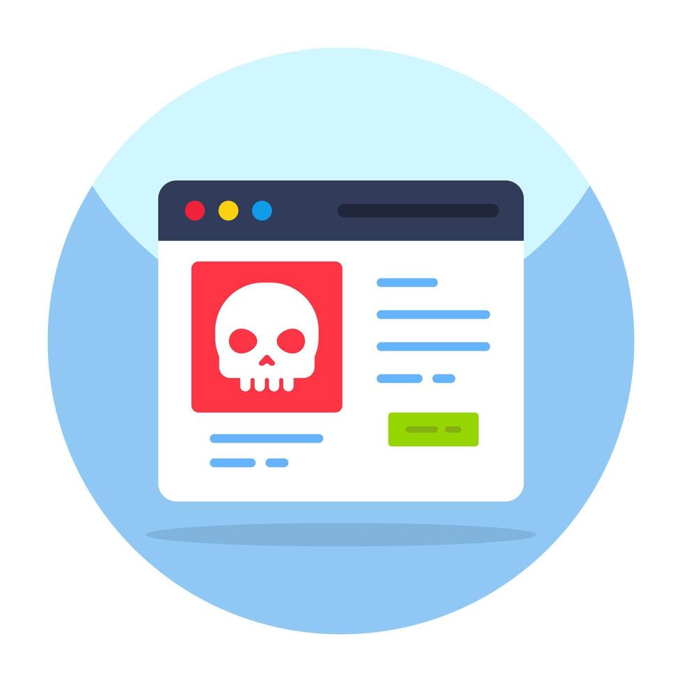 un diseño de icono de piratería web vector