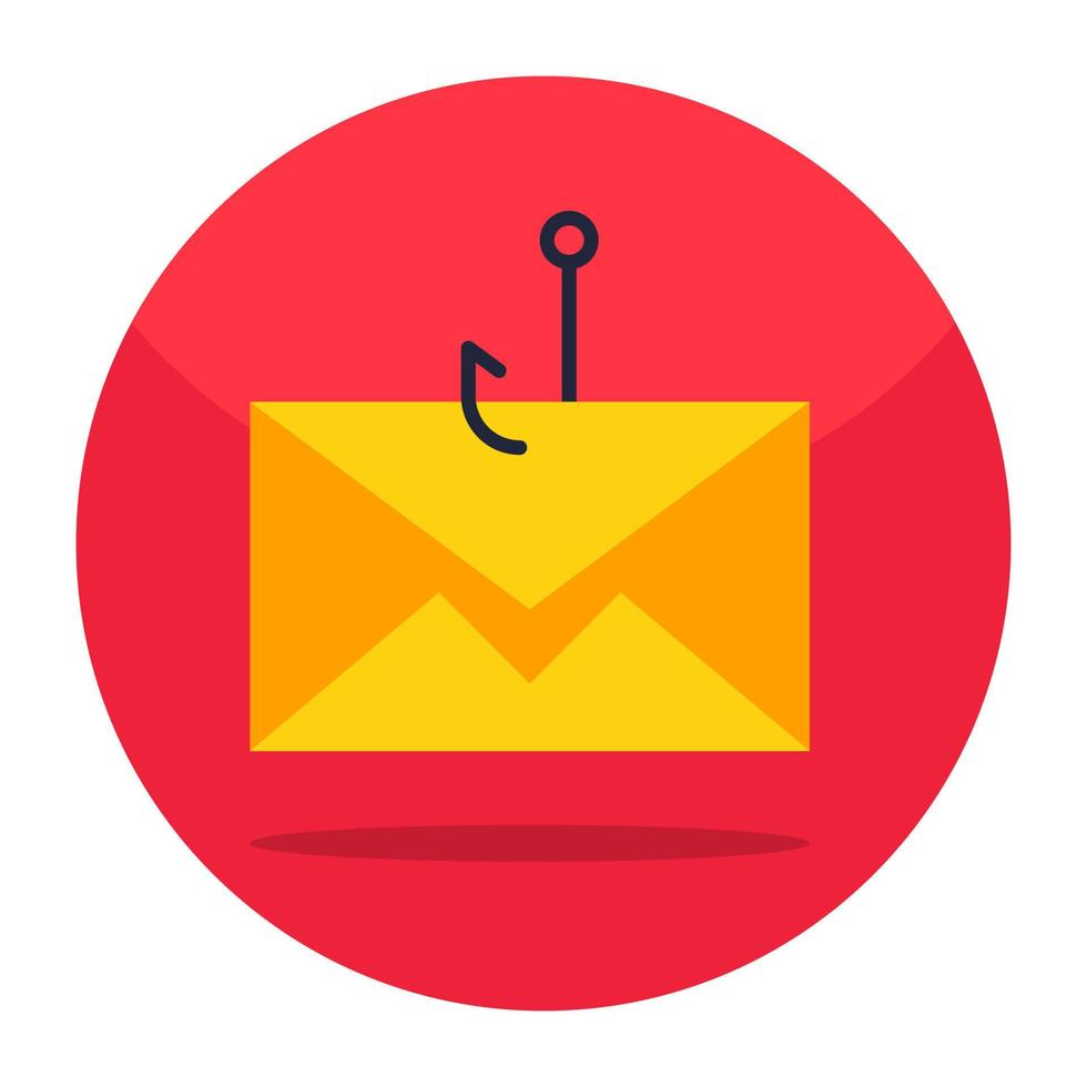 Unique design icon of mail phishing vector