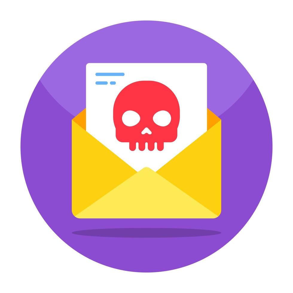 Trendy vector design of mail hack
