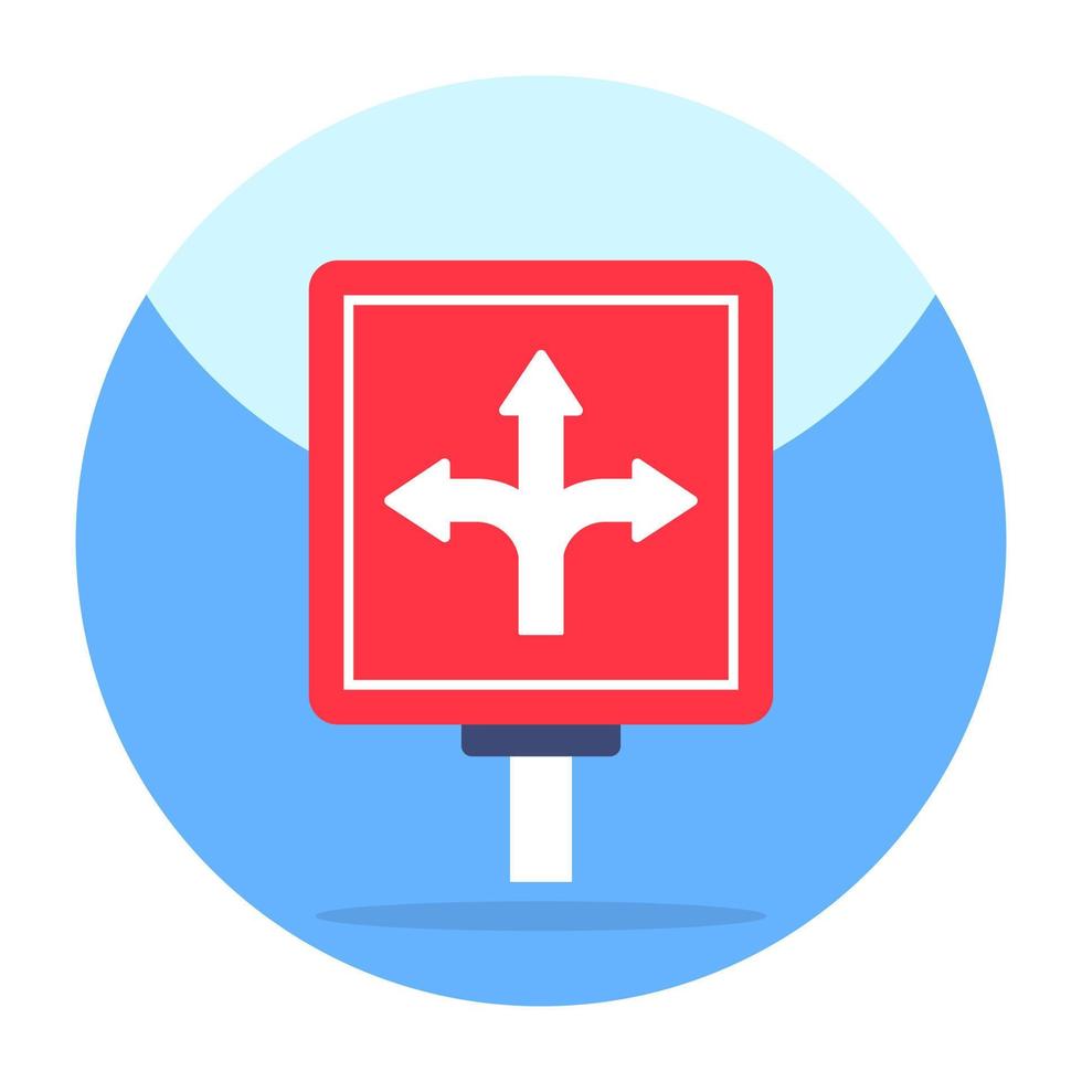 Trendy design icon of triple direction arrows vector