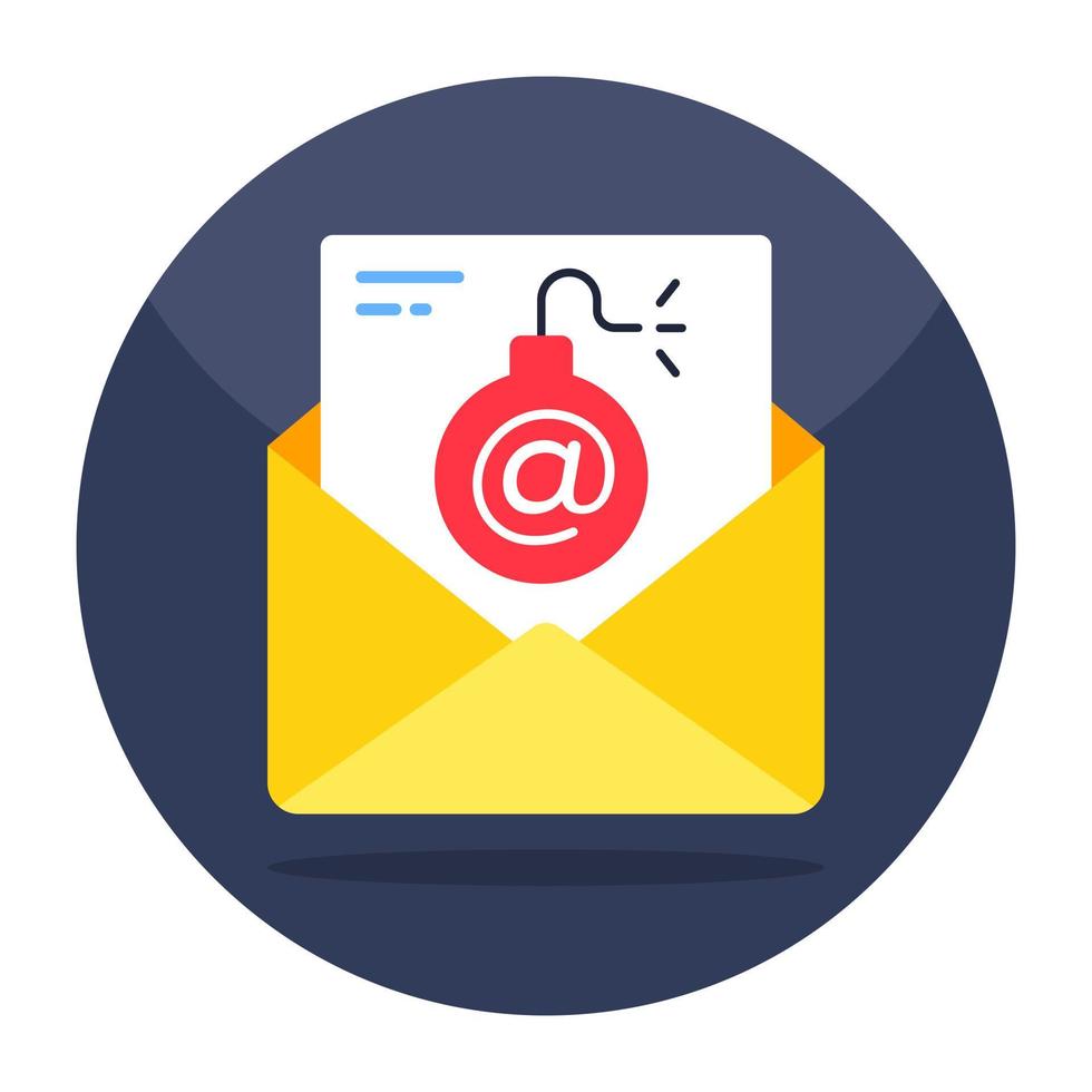 Creative design icon of cyber mail vector