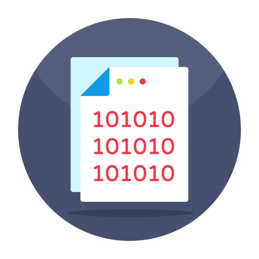 Vector design of binary data